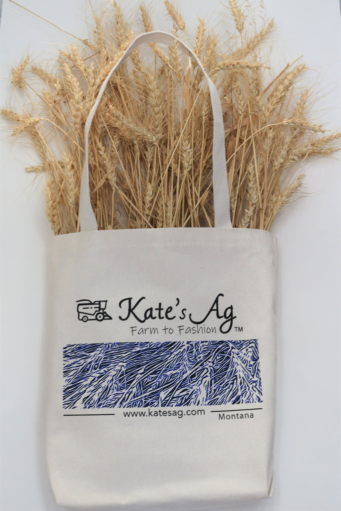 Kate's Ag tote bag with Montana wheat